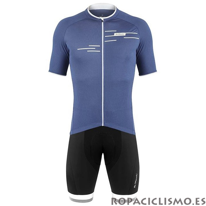 2020 Maillot De Marchi Tirantes Mangas Cortas Azul